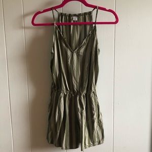 Green Flowy Romper